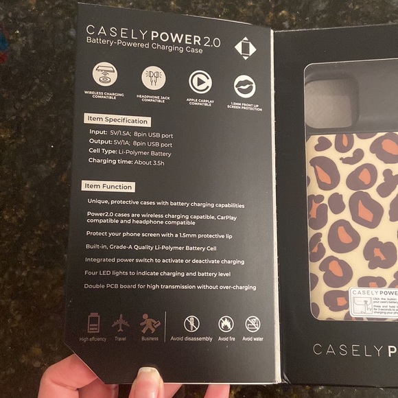 iPhone 11 Casely leopard print charging case brand new in box unopened - Picture 3 of 5